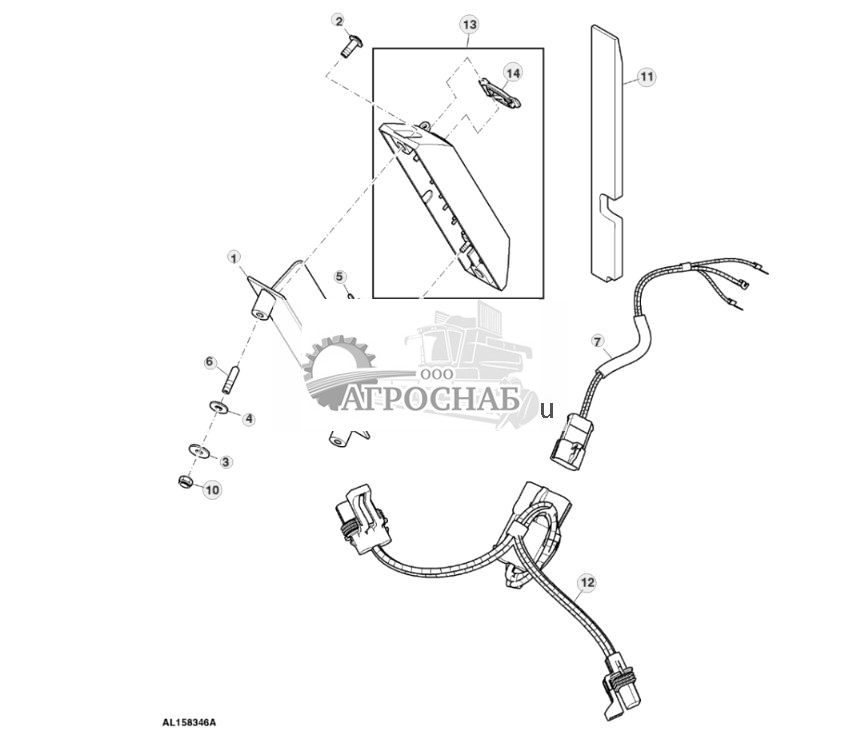 Контактная колодка розетки электропитания жгут проводов - ST722427 580.jpg